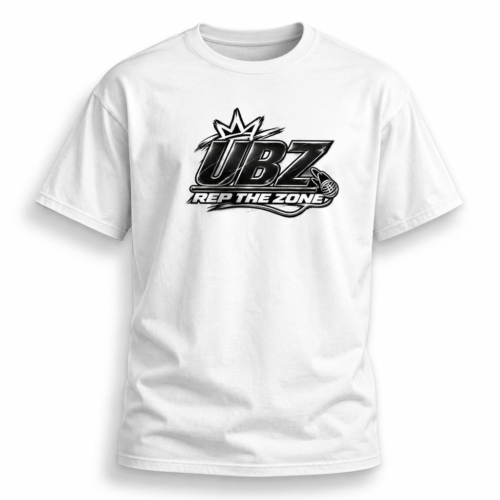 UBZ “Rep The Zone” White Tee
