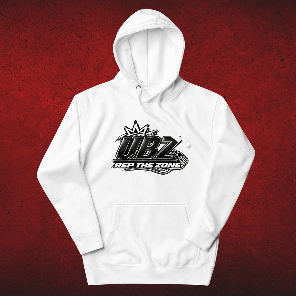 UBZ “Rep The Zone” White Hoodie